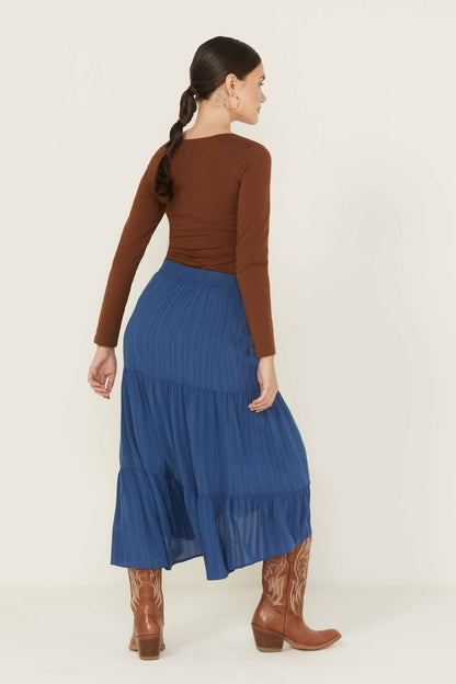 Preston High-Low Midi Skirt