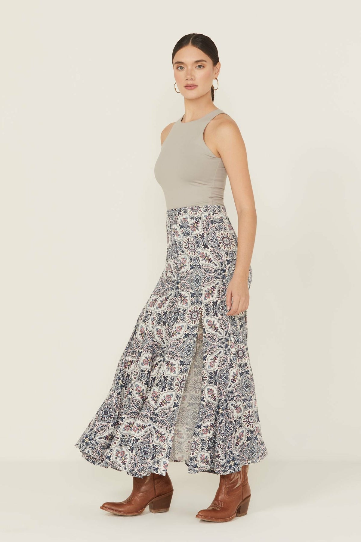 Garrison Printed Maxi Skirt