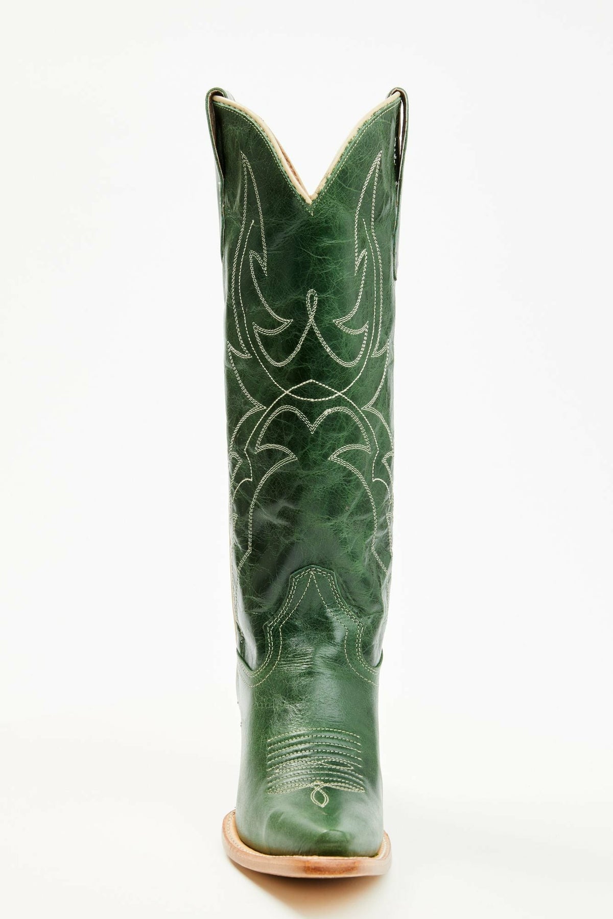 Dallas Alice Green Tall Western Boots - Snip Toe