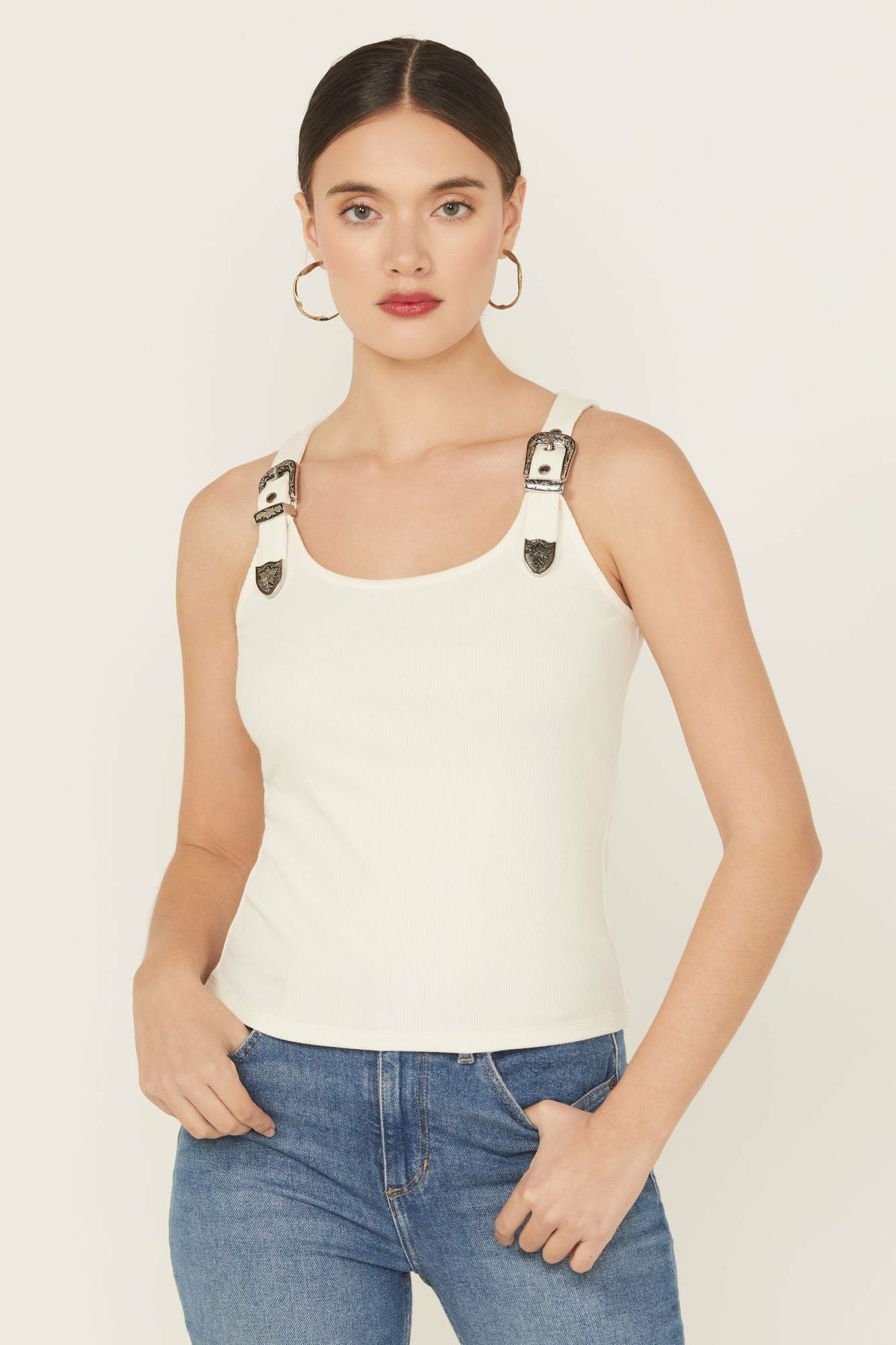 Wylie Rib Knit Buckle Tank