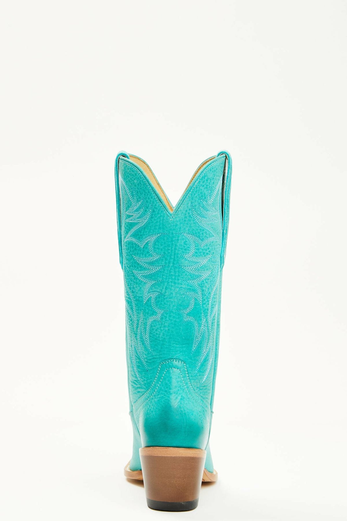 Charmed Life Turquoise Leather Western Boots - Round Toe