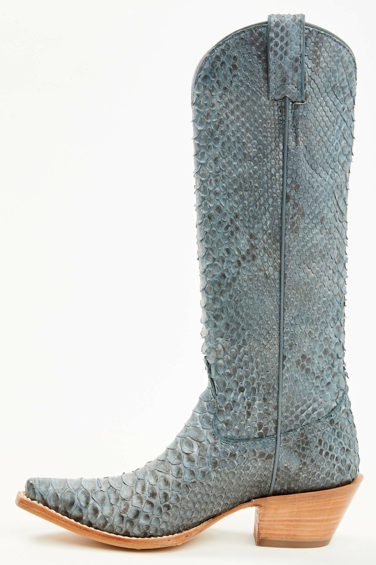 Slay Navy Python Tall Western Boots - Snip Toe