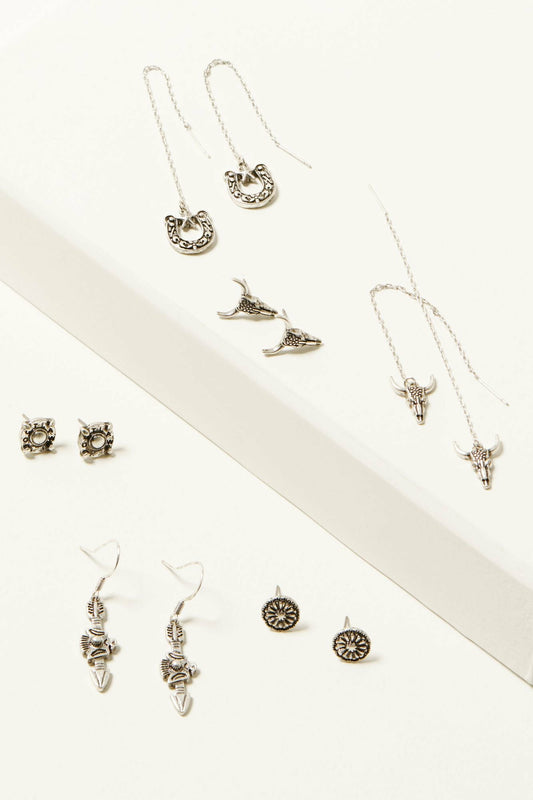 Alabama Steerhead Earring Set - 5 Piece