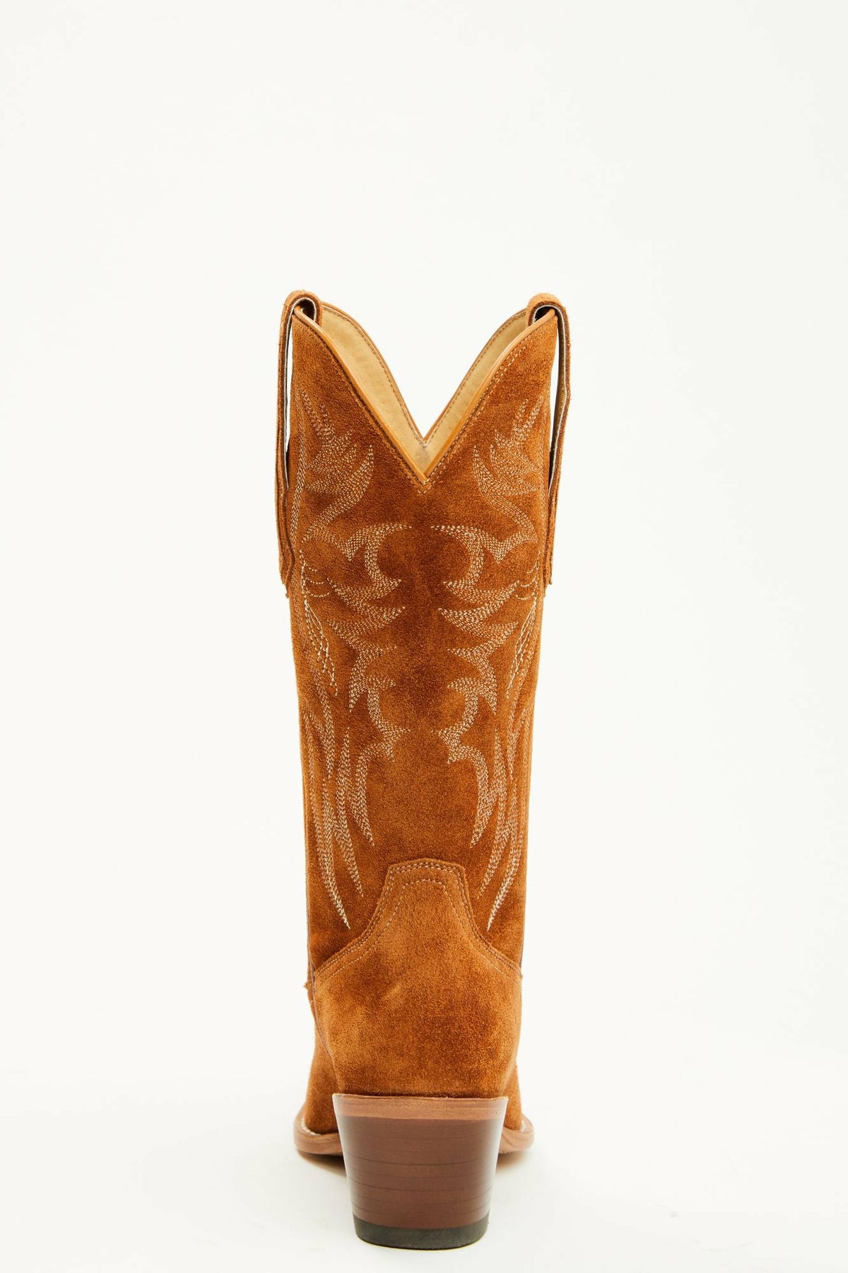 Charmed Life Cognac Suede Western Boots - Round Toe
