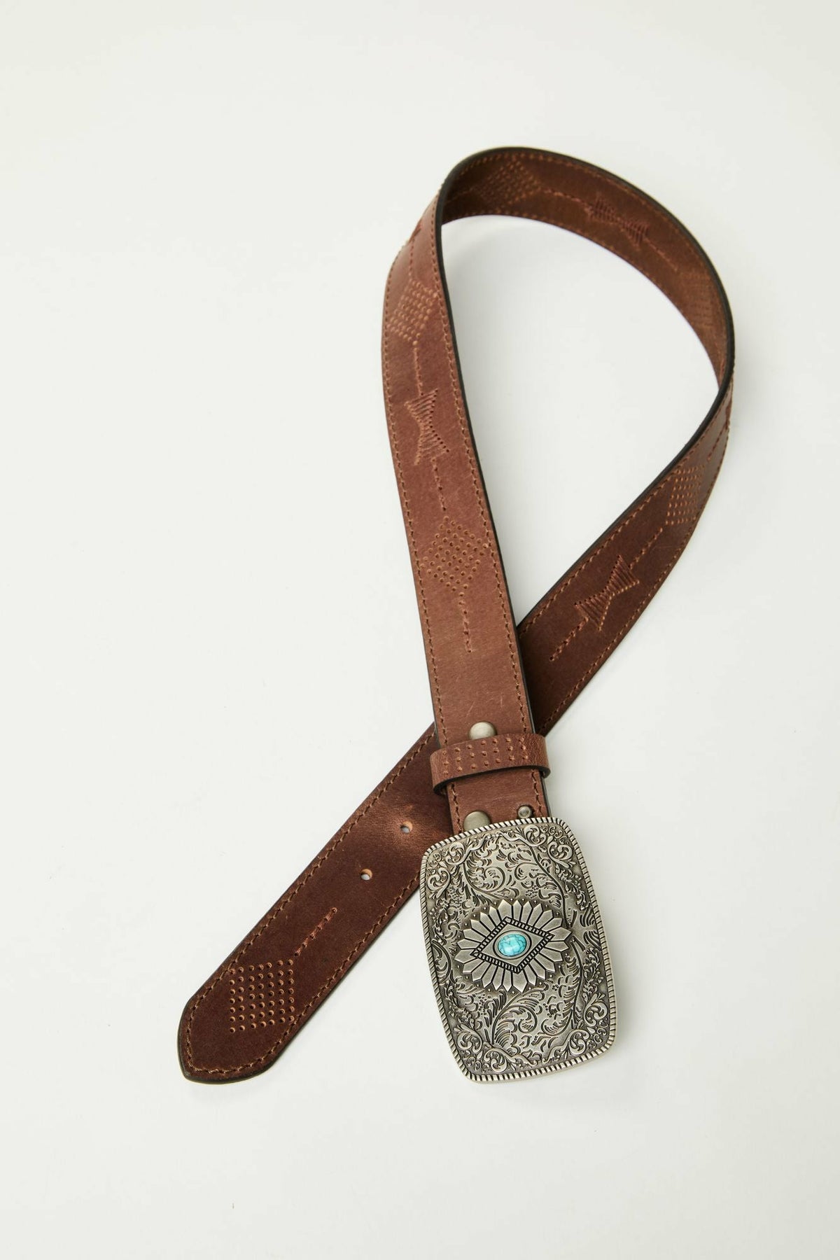 Highland Embossed Buckle Belt