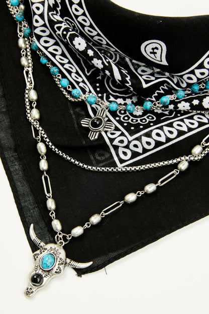 Baylee Bandana Layered Necklace