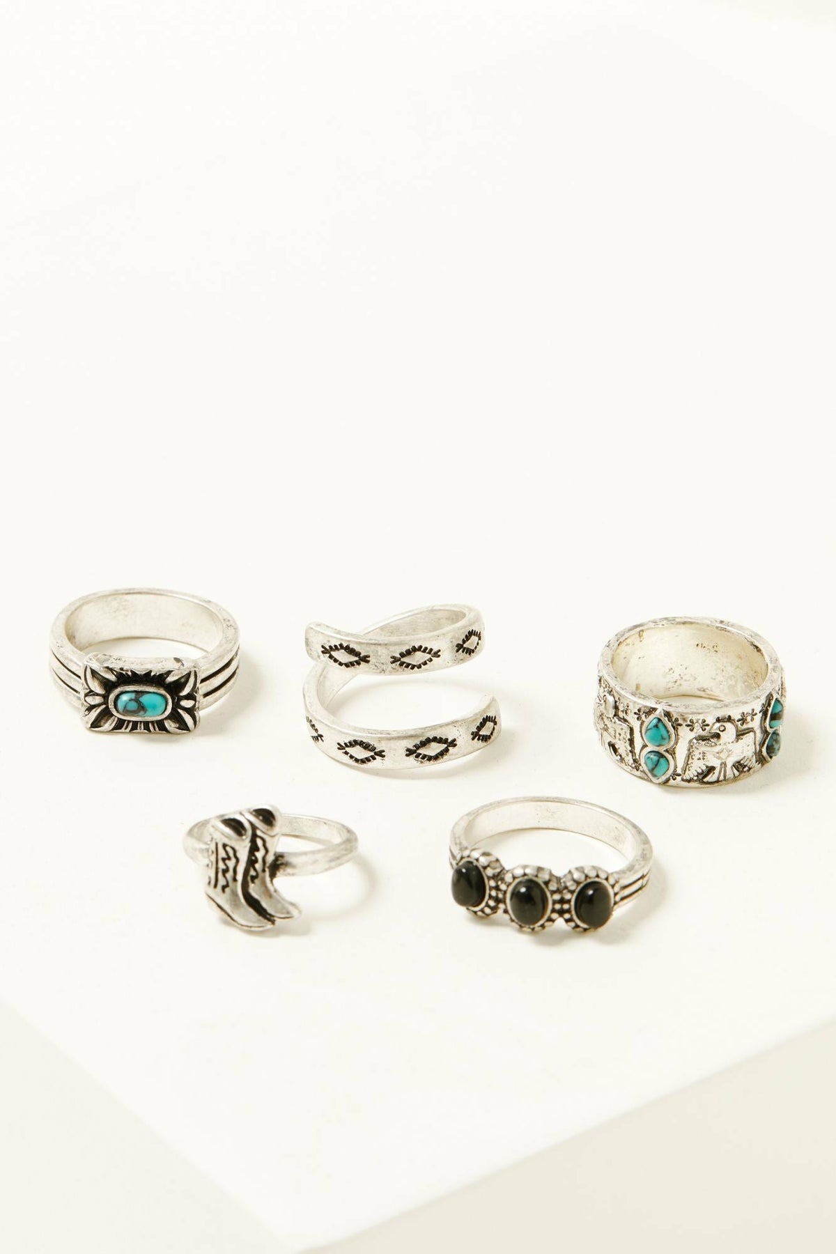 Anita Thunderbird Ring Set - 5 Piece