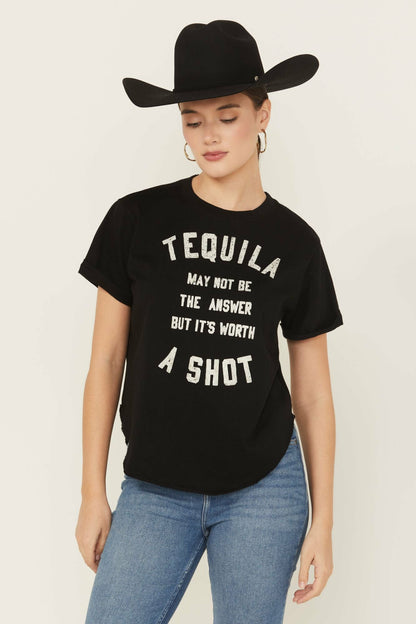 Shot Of Tequila Short Sleeve Graphic Tee