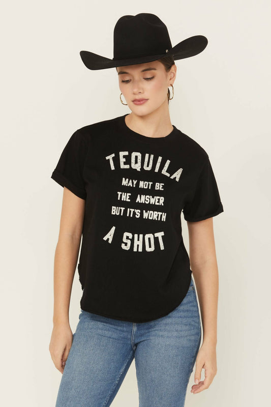 Shot Of Tequila Short Sleeve Graphic Tee