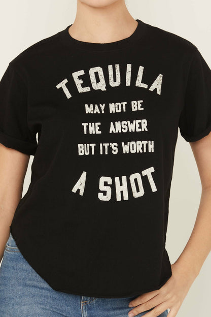 Shot Of Tequila Short Sleeve Graphic Tee