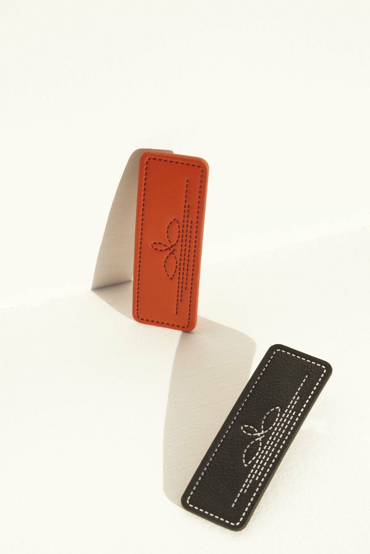 Nash Vegas Faux Leather Hair Clip Set - 2 Piece