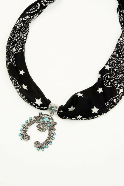 Laurinda Squash Blossom Bandana Necklace