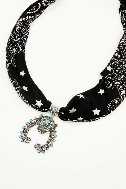 Laurinda Squash Blossom Bandana Necklace