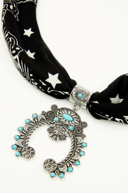 Laurinda Squash Blossom Bandana Necklace