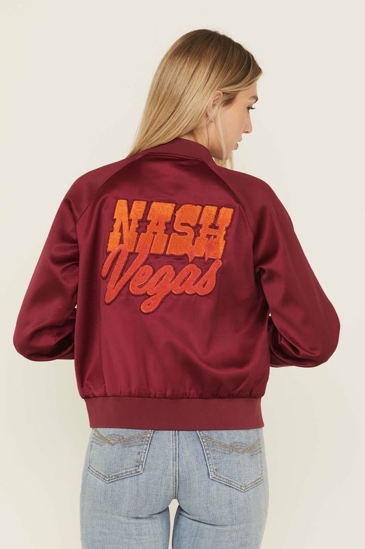 Nash Vegas Satin Bomber