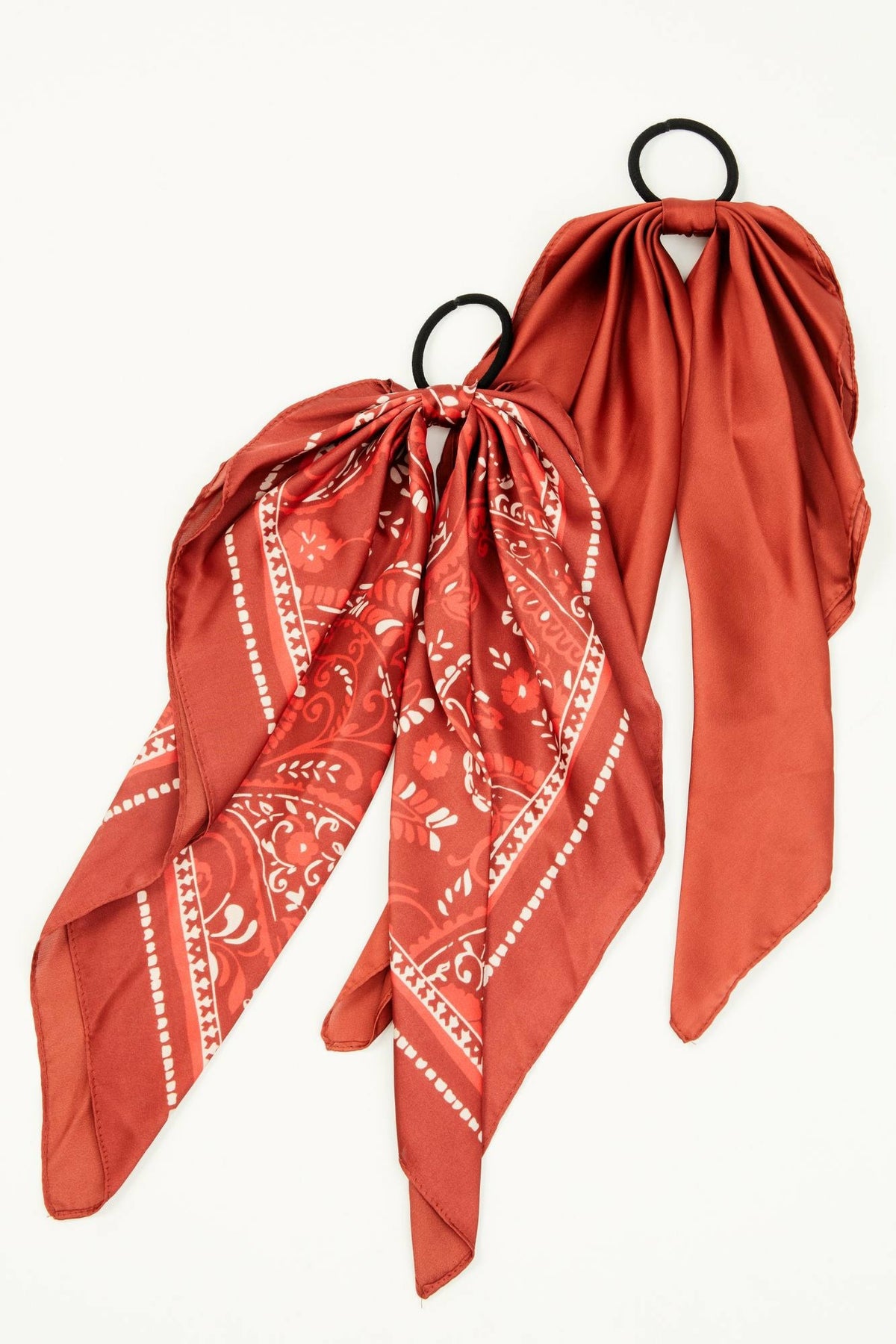 Peyton Bandana Print Hair Tie Set - 2 Piece