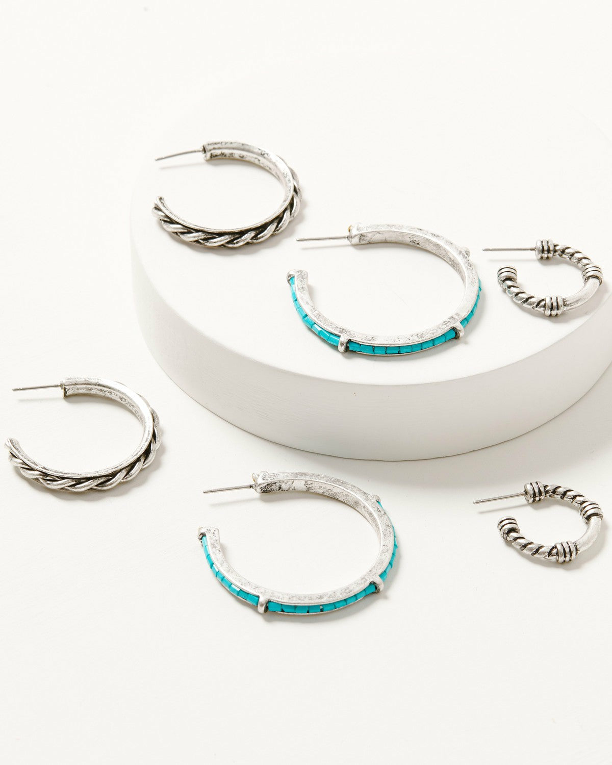 Wynbrook Hoop Earring Set - 3 Piece