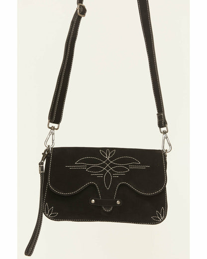 Louanne Suede Western Crossbody Bag