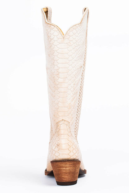 Strut White Western Boots - Snip Toe