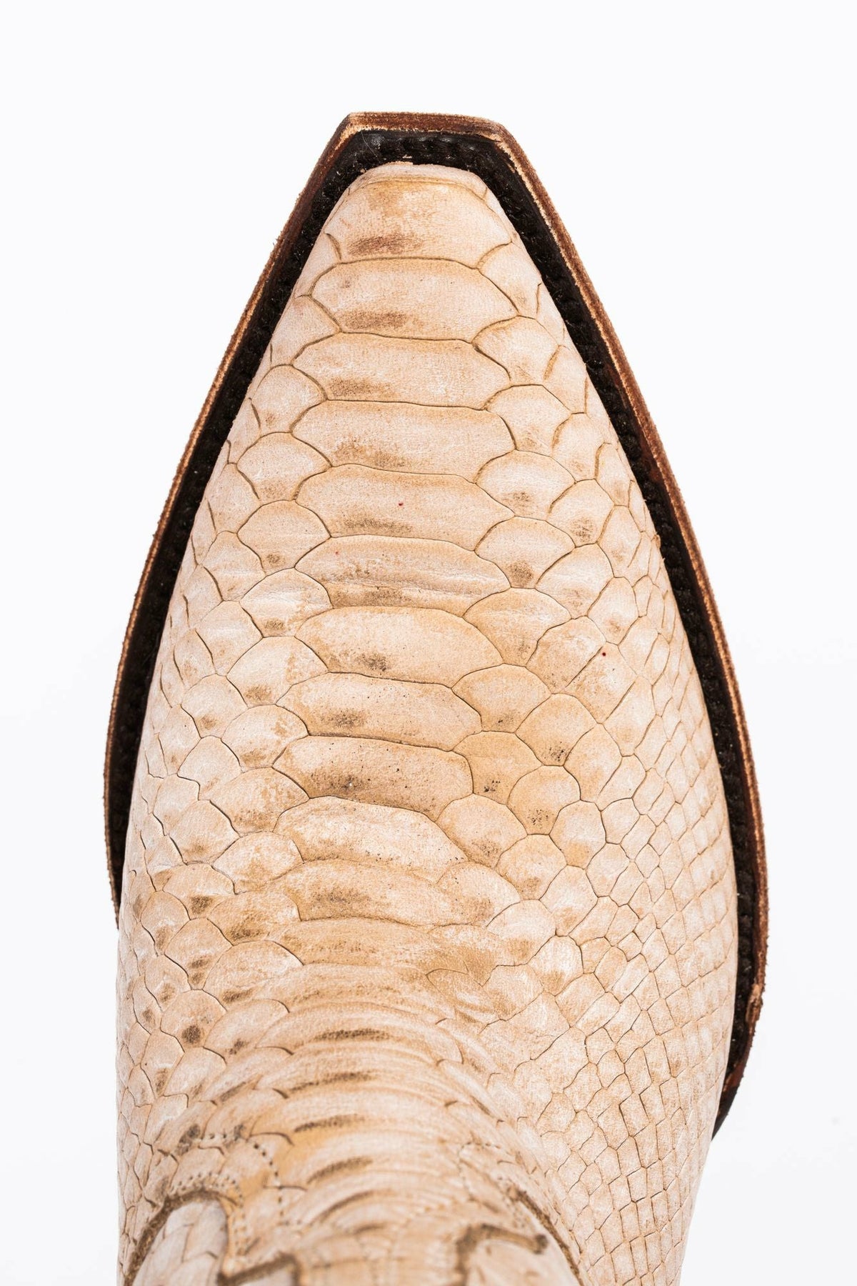 Strut White Western Boots - Snip Toe