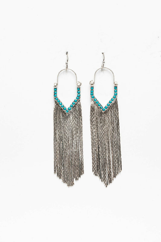 Just Say Yes Drop Fringe Earrings