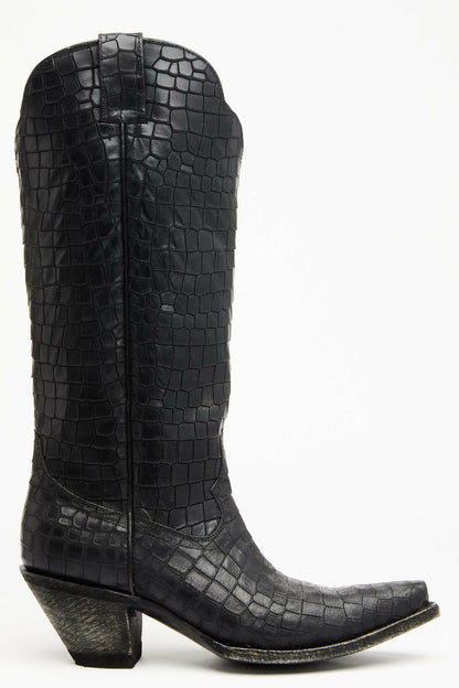 Strut Black Western Boots - Snip Toe