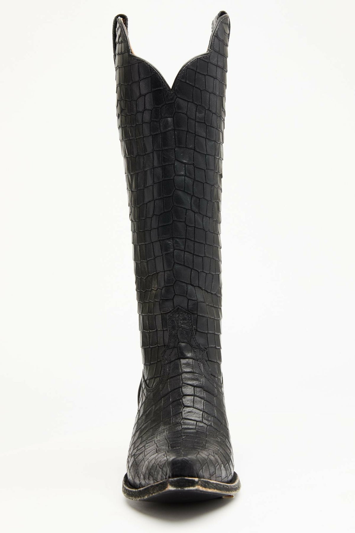 Strut Black Western Boots - Snip Toe