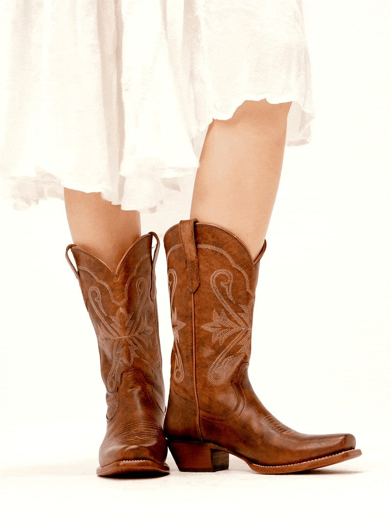 Buttercup Western Boots - Narrow Square Toe