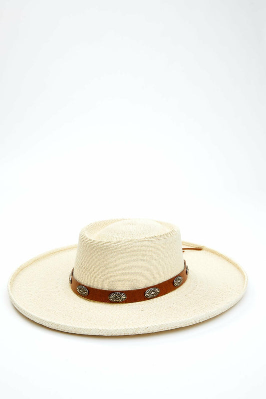 Sunset Rider Palm Leaf Straw Western Hat