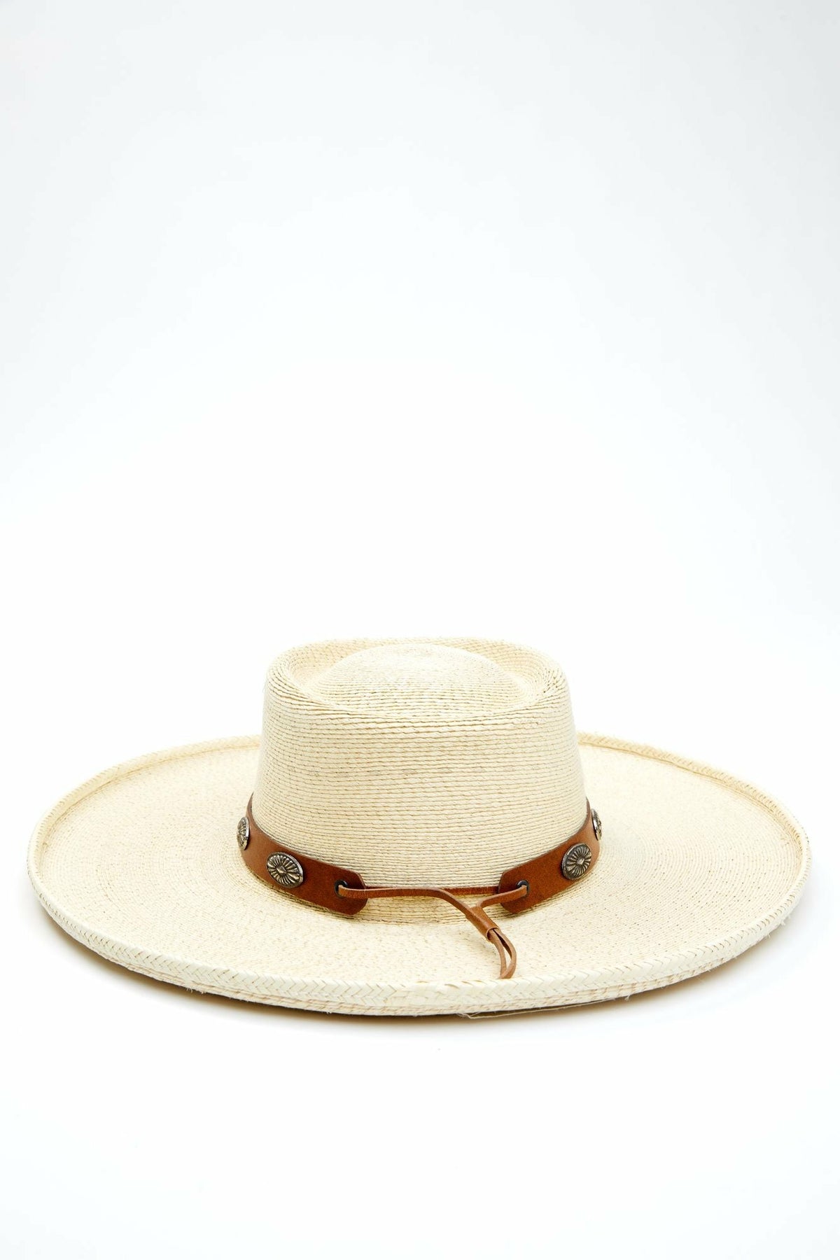 Sunset Rider Palm Leaf Straw Western Hat