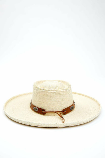 Sunset Rider Palm Leaf Straw Western Hat