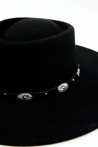 Midnight Stars Wool Felt Western Hat
