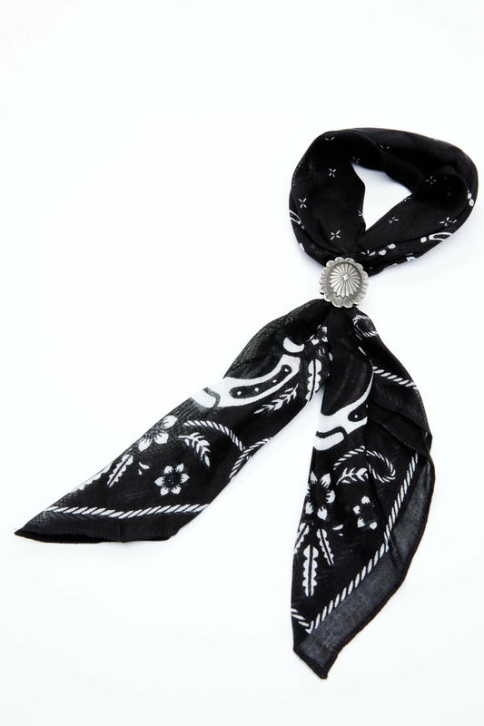 Black From The West Bandana Necklace