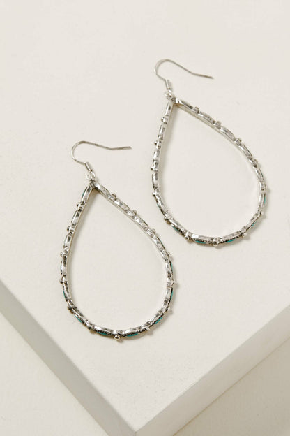 Around We Go Turquoise Earrings