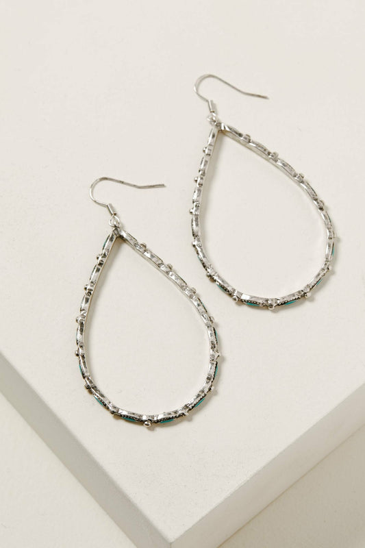 Around We Go Turquoise Earrings