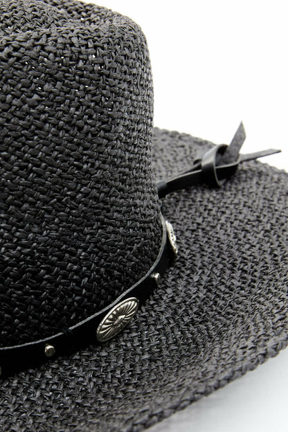 Ride With Me Paper Straw Western Hat
