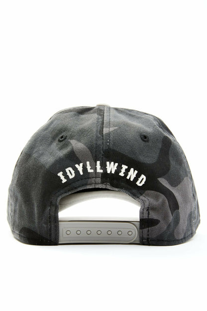 Lawless Patch Camo Print Baseball Hat
