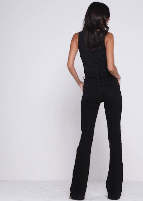 Velvet Touch High Rise Bootcut Brushed Denim Jeans