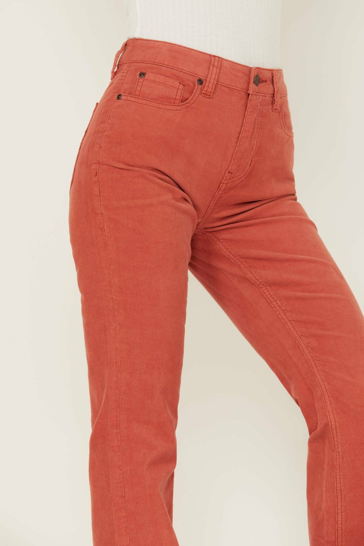 High Risin' Hot Sauce Stretch Signature Back Pockets Flare Corduroy Jeans