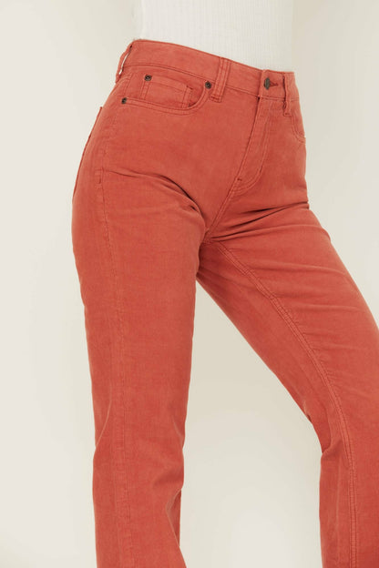 High Risin' Hot Sauce Stretch Signature Back Pockets Flare Corduroy Jeans
