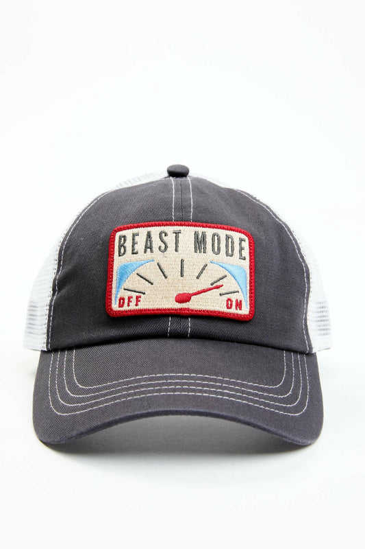 Grey Beast Mode Mesh-Back Baseball Hat