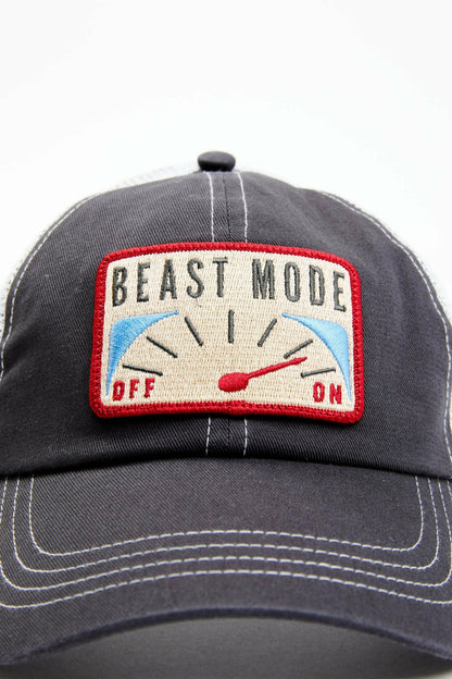 Grey Beast Mode Mesh-Back Baseball Hat