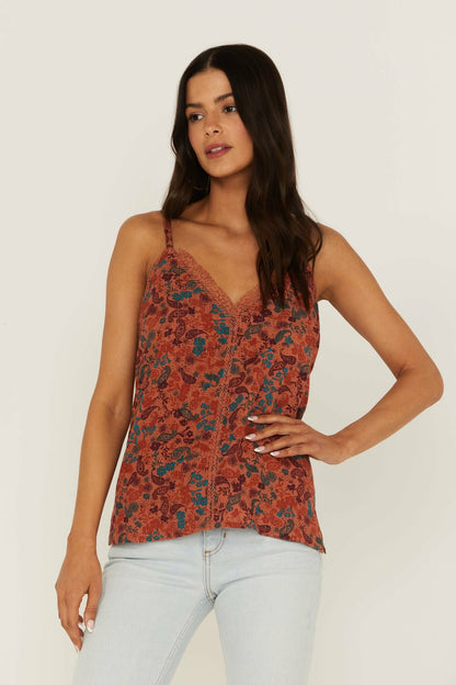 Lurex Little Lace Tank Top