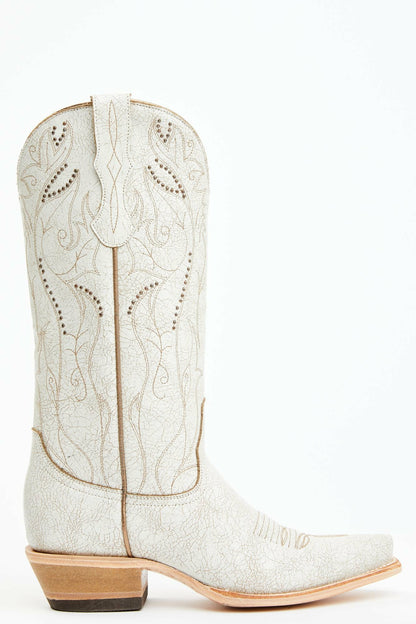 Sweet Tea Crackle Tall Western Boots - Snip Toe