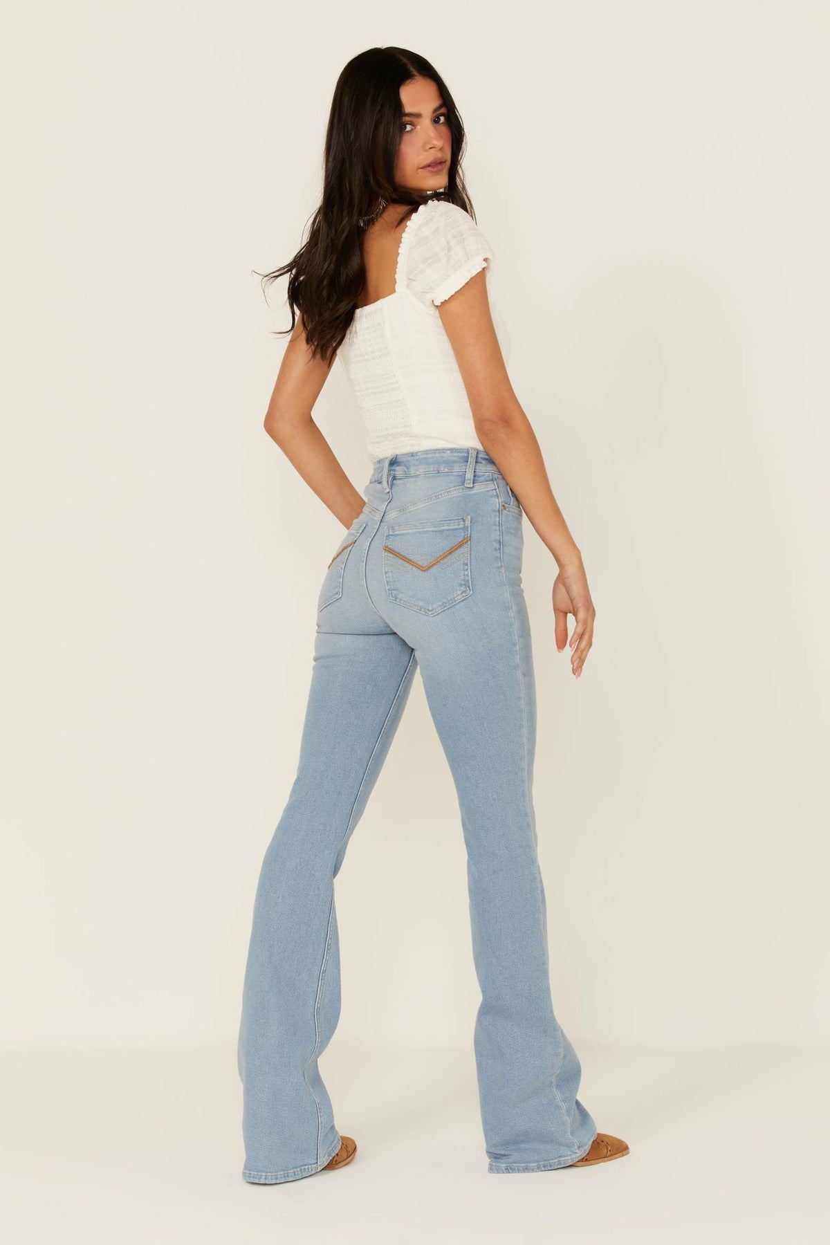 Light Wash Laredo High Rise Rebel Bootcut Jeans