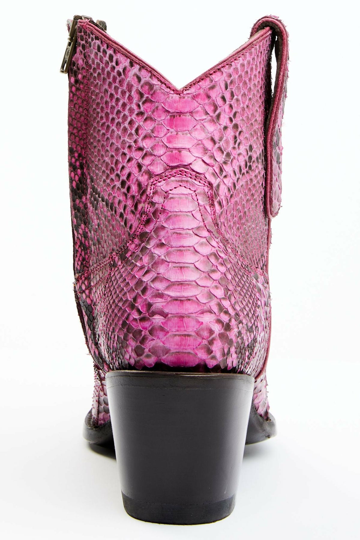 Exotic Python Western Bootie - Round Toe