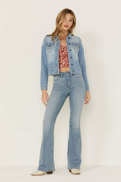 Signature Classic Grapevine Wash Denim Jacket