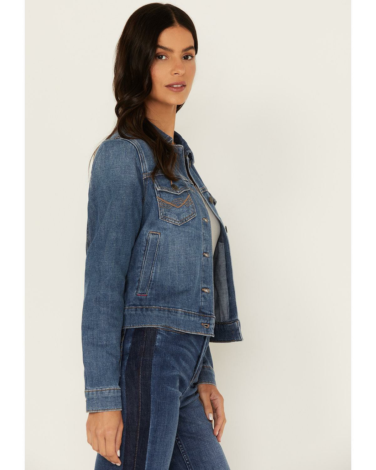 Signature Classic Grapevine Wash Denim Jacket