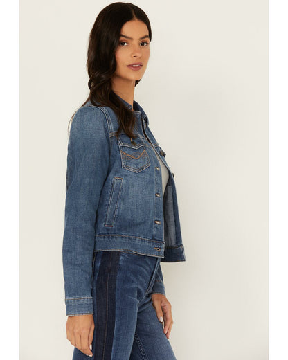 Signature Classic Grapevine Wash Denim Jacket