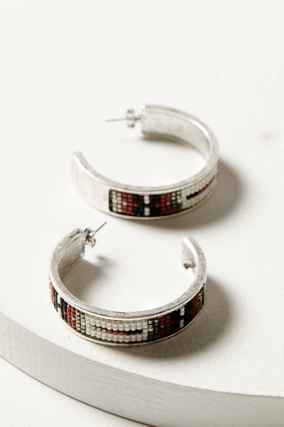 Cheshire Beaded Hoop Earrings